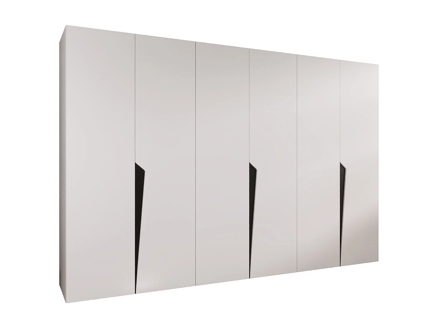 Draaideurkast Piano 1 300 (100x3) / 202 / 52 (Wit + Zwart)