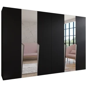 Draaideurkast Piano 2 300 (150×2) / 202 / 52 (Zwart + Kasjmier)
