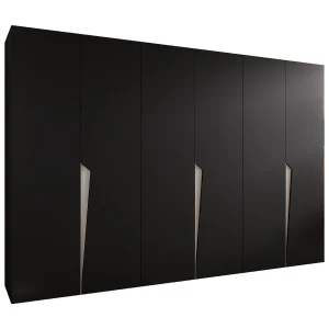 Draaideurkast Piano 1 300 (100×3) / 202 / 52 (Zwart + Kasjmier)