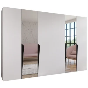 Draaideurkast Piano 2 300 (150×2) / 202 / 52 (Wit + Zwart)