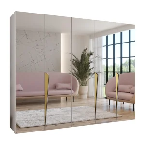 Draaideurkast Piano 3 250 / 202 / 52 (Wit + Goud) Draaideurkast Piano 3 250 / 202 / 52 (Wit + Goud)
