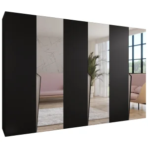 Draaideurkast Piano 2 300 (100×3) / 202 / 52 (Zwart + Kasjmier)