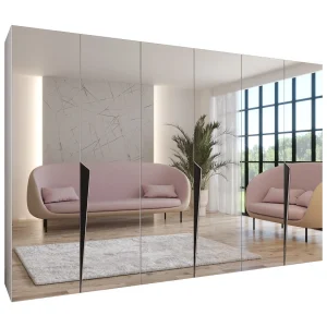 Draaideurkast Piano 3 300 (100×3) / 202 / 52 (Wit + Zwart)