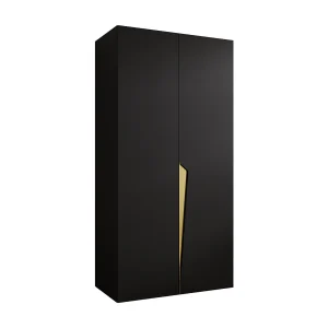 Draaideurkast Piano 1 100 / 202 / 52 (Zwart + Goud) Draaideurkast Piano 1 100 / 202 / 52 (Zwart + Goud)