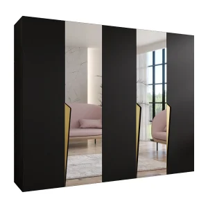 Draaideurkast Piano 2 250 / 202 / 52 (Zwart + Goud) Draaideurkast Piano 2 250 / 202 / 52 (Zwart + Goud)