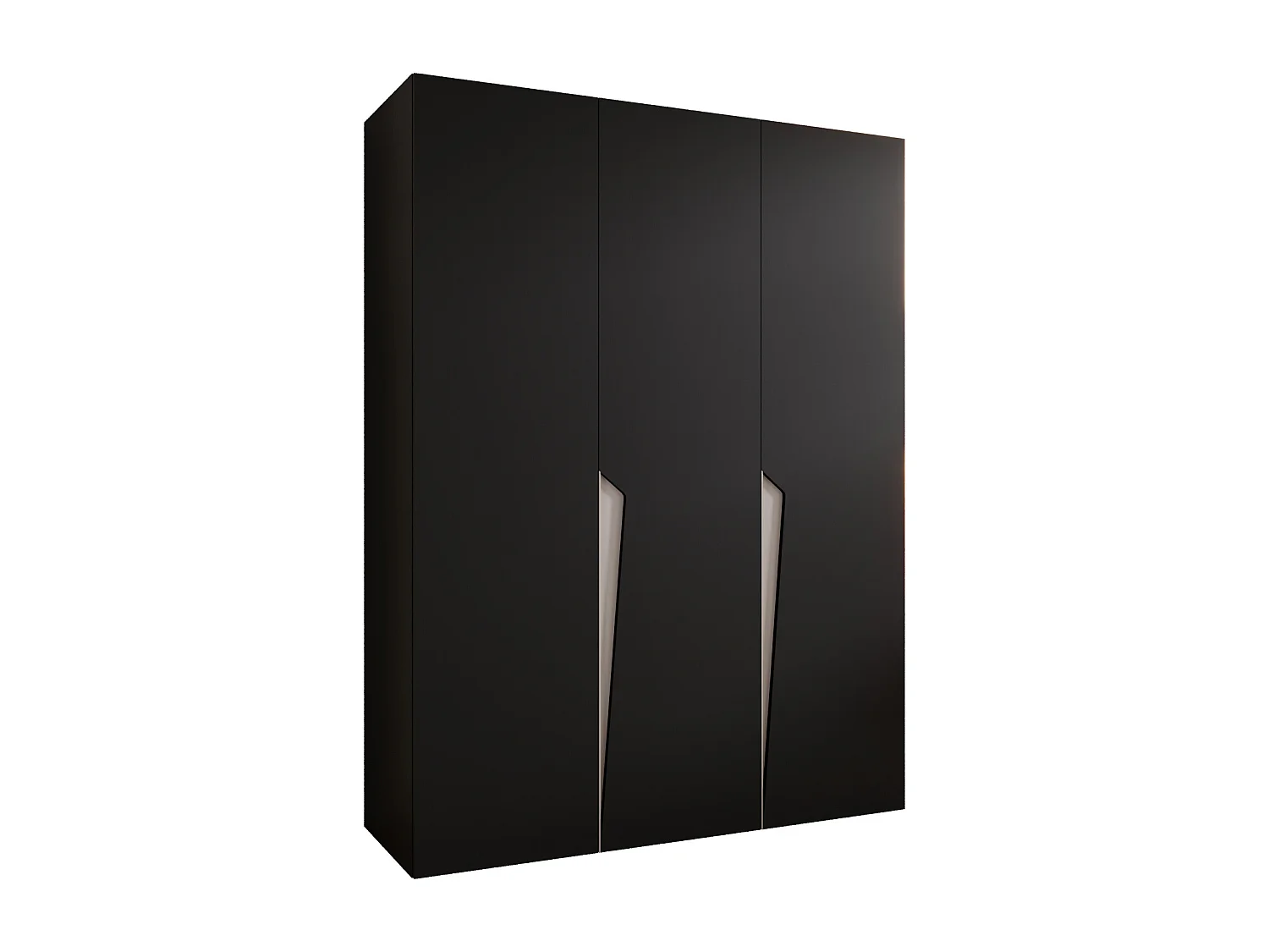 Draaideurkast Piano 1 150 / 202 / 52 (Zwart + Kasjmier)