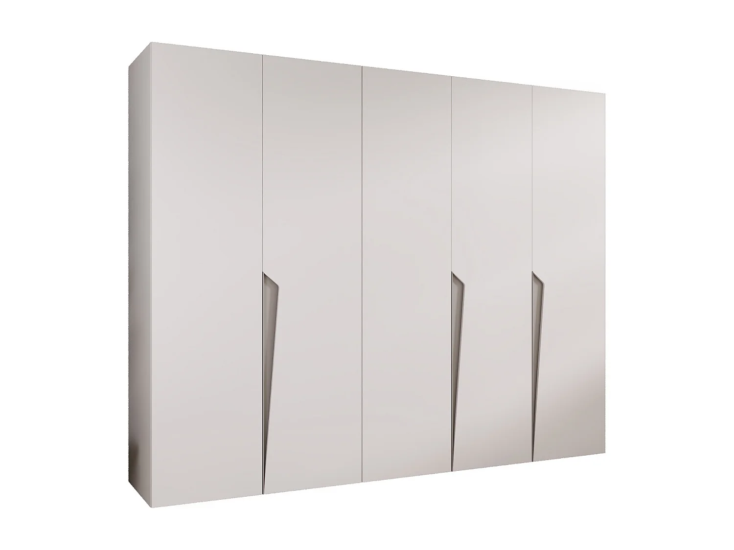 Draaideurkast Piano 1 250 / 202 / 52 (Wit + Kasjmier)