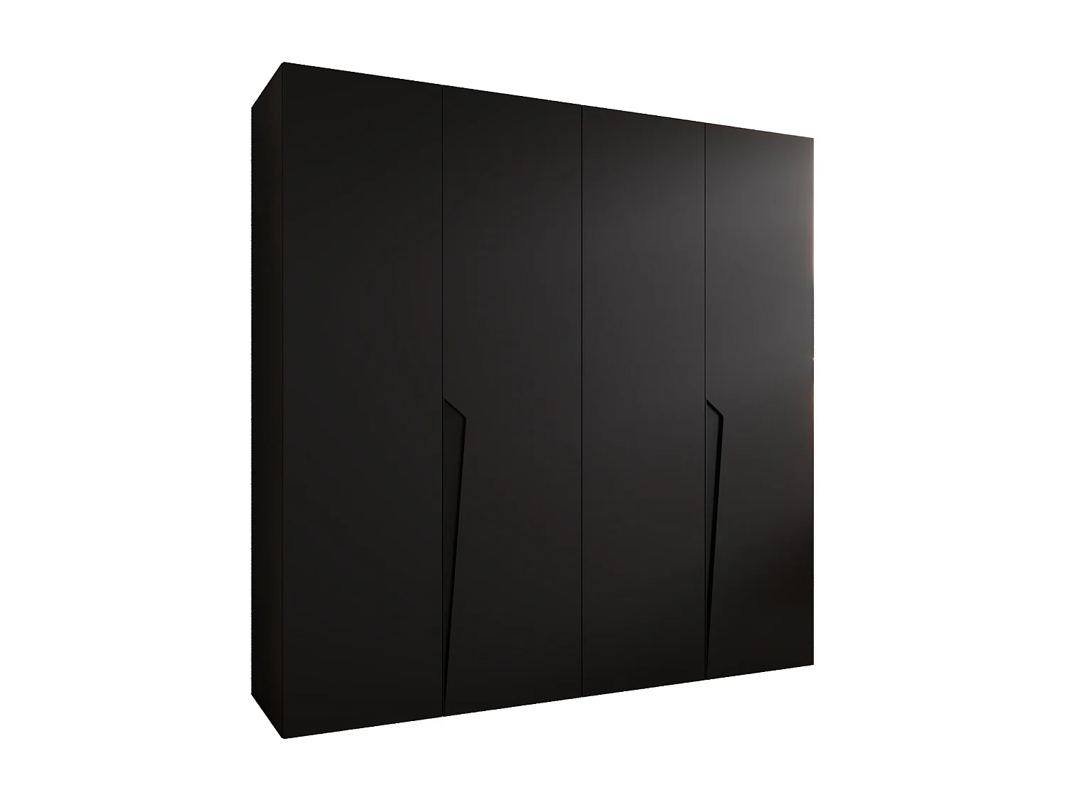 Draaideurkast Piano 1 200 / 202 / 52 (Zwart + Zwart)