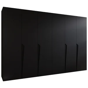 Draaideurkast Piano 1 300 (150×2) / 202 / 52 (Zwart + Zwart)