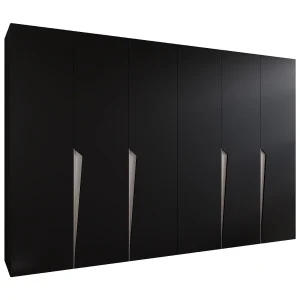 Draaideurkast Piano 1 300 (150×2) / 202 / 52 (Zwart + Kasjmier)