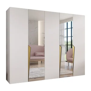 Draaideurkast Piano 2 250 / 202 / 52 (Wit + Goud) Draaideurkast Piano 2 250 / 202 / 52 (Wit + Goud)