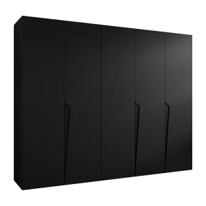 Draaideurkast Piano 1 250 / 202 / 52 (Zwart + Zwart)