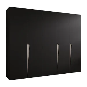 Draaideurkast Piano 1 250 / 202 / 52 (Zwart + Kasjmier)