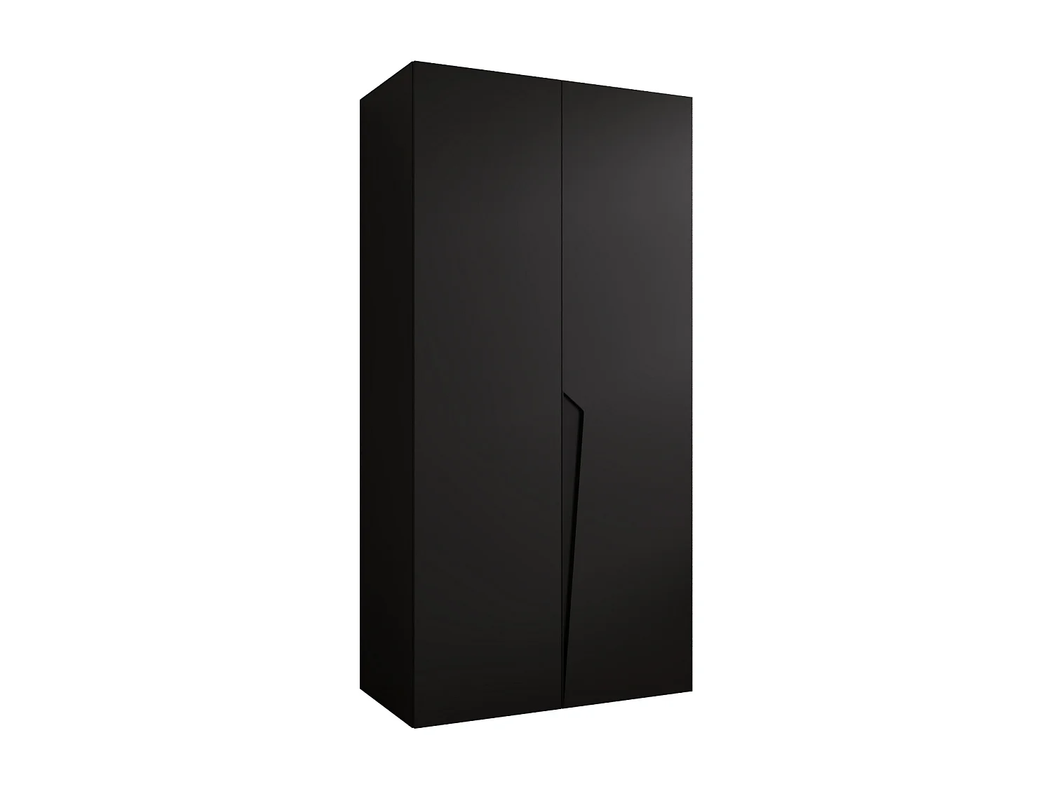 Draaideurkast Piano 1 100 / 202 / 52 (Zwart + Zwart)