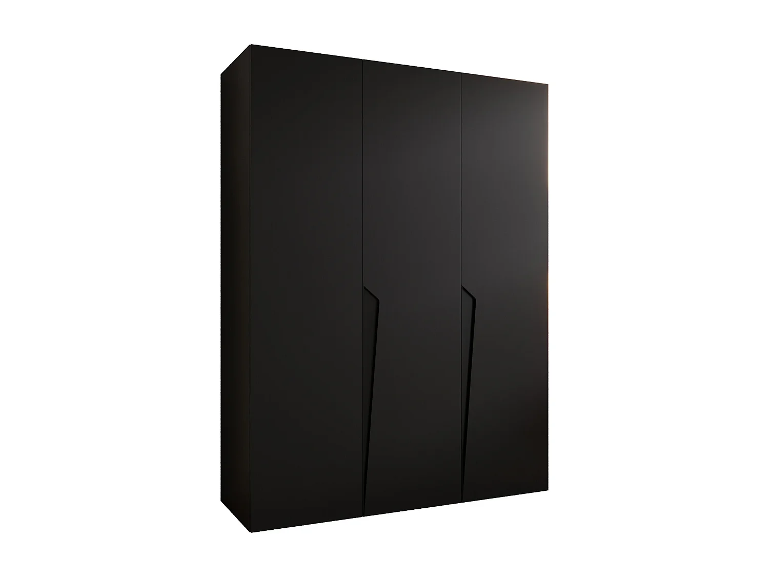 Draaideurkast Piano 1 150 / 202 / 52 (Zwart + Zwart)