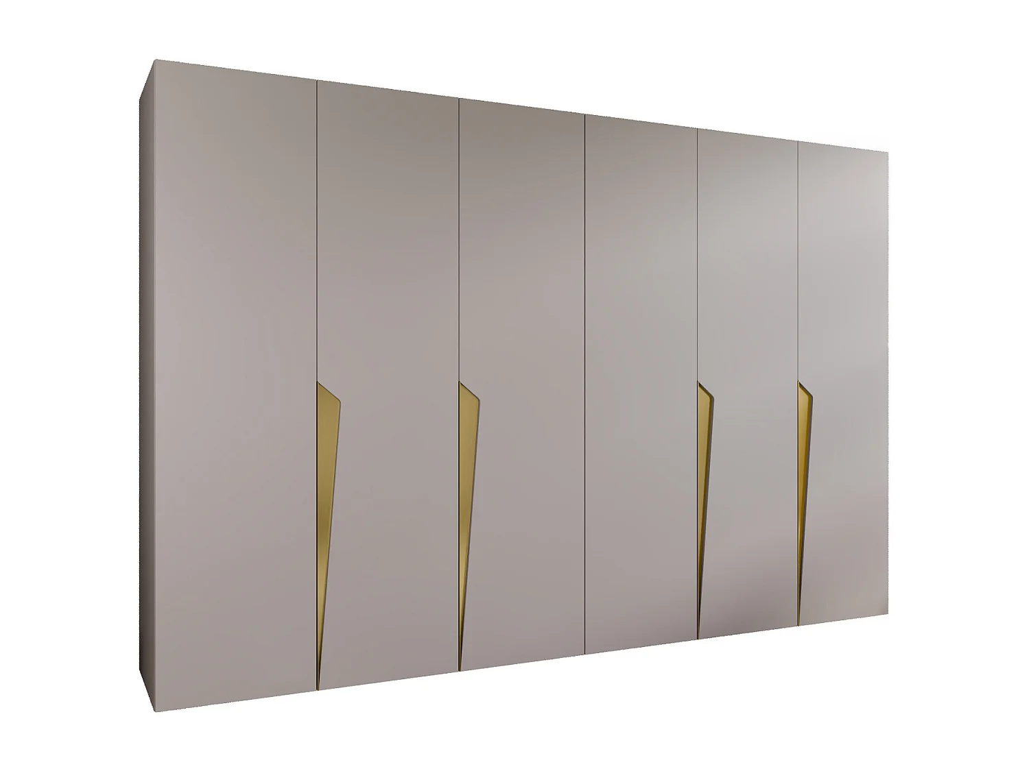 Draaideurkast Piano 1 300 (150x2) / 202 / 52 (Kasjmier + Goud)