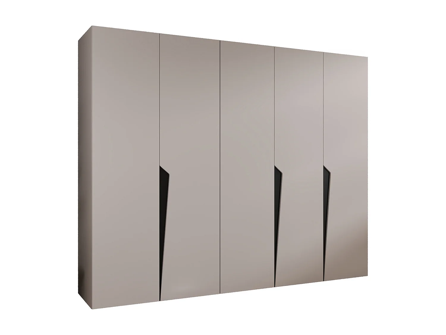 Draaideurkast Piano 1 250 / 202 / 52 (Kasjmier + Zwart)