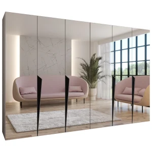 Draaideurkast Piano 3 300 (150×2) / 202 / 52 (Kasjmier + Zwart)