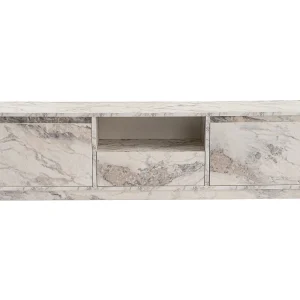 Elegante tv-standaard, Freesia marmer, 160 x 42 x 29,5 cm | 100% melamine gecoate spaanplaat, 18 mm dik | Stijlvol en functioneel voor moderne woonkamers Elegante tv-standaard, Freesia marmer, 160 x 42 x 29,5 cm | 100% melamine gecoate spaanplaat, 18 mm dik | Stijlvol en functioneel voor moderne woonkamers
