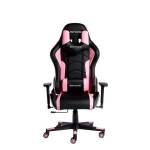 Gamerstoel – ergonomisch, volledig verstelbaar, ondersteunt tot 150 kg – tactisch, zwart en roze Gamerstoel – ergonomisch, volledig verstelbaar, ondersteunt tot 150 kg – tactisch, zwart en roze