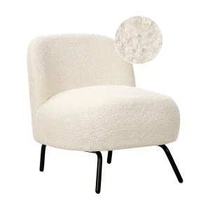 Fauteuil KUMLA Bouclé Gebroken wit Fauteuil KUMLA Bouclé Gebroken wit