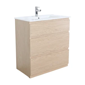 Enkele wastafelmeubel 80cm – met SORRENTO keramisch wastafelblad Enkele wastafelmeubel 80cm – met SORRENTO keramisch wastafelblad