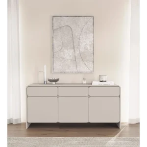 Dressoir met 3 deuren en 3 lades – kasjmiergrijs – 156 cm – LUMMO