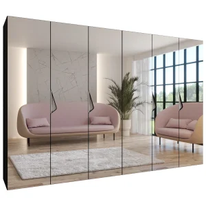 Draaideurkast Sandi 3 300 (150×2) / 202 / 52 (Zwart + handgrepen: Kasjmier) Draaideurkast Sandi 3 300 (150×2) / 202 / 52 (Zwart + handgrepen: Kasjmier)