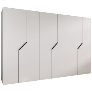 Draaideurkast Andrew 1 300 / 202 / 52 (Wit + handgrepen: Zwart) Draaideurkast Andrew 1 300 / 202 / 52 (Wit + handgrepen: Zwart)