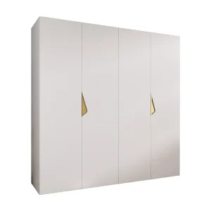 Draaideurkast Sandi 1 200 / 202 / 52 (Wit + handgrepen: Goud) Draaideurkast Sandi 1 200 / 202 / 52 (Wit + handgrepen: Goud)