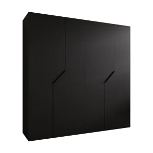 Draaideurkast Andrew 1 200 / 202 / 52 (Zwart + handgrepen: Zwart) Draaideurkast Andrew 1 200 / 202 / 52 (Zwart + handgrepen: Zwart)