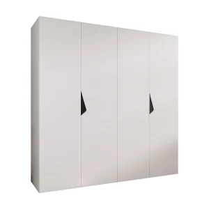 Draaideurkast Sandi 1 200 / 202 / 52 (Wit + handgrepen: Zwart) Draaideurkast Sandi 1 200 / 202 / 52 (Wit + handgrepen: Zwart)