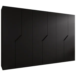 Draaideurkast Andrew 1 300 / 202 / 52 (Zwart + handgrepen: Zwart) Draaideurkast Andrew 1 300 / 202 / 52 (Zwart + handgrepen: Zwart)