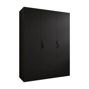 Draaideurkast Sandi 1 150 / 202 / 52 (Zwart + handgrepen: Zwart) Draaideurkast Sandi 1 150 / 202 / 52 (Zwart + handgrepen: Zwart)