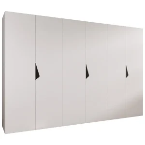 Draaideurkast Sandi 1 300 (100×3) / 202 / 52 (Wit + handgrepen: Zwart) Draaideurkast Sandi 1 300 (100×3) / 202 / 52 (Wit + handgrepen: Zwart)