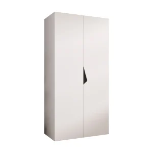 Draaideurkast Sandi 1 100 / 202 / 52 (Wit + handgrepen: Zwart) Draaideurkast Sandi 1 100 / 202 / 52 (Wit + handgrepen: Zwart)