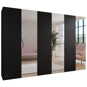Draaideurkast Sandi 2 300 (100×3) / 202 / 52 (Zwart + handgrepen: Kasjmier) Draaideurkast Sandi 2 300 (100×3) / 202 / 52 (Zwart + handgrepen: Kasjmier)