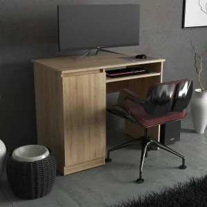 Gamingbureau Sonoma Eiken 90 cm met 2 Planken Gamingbureau Sonoma Eiken 90 cm met 2 Planken