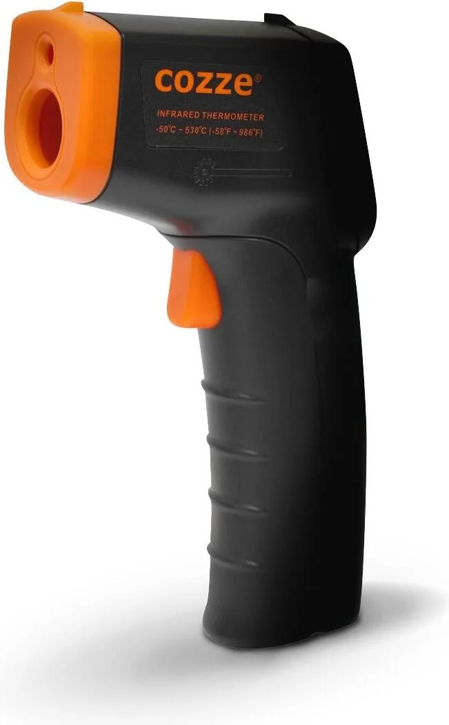 Cozze vleesthermometer zwart / oranje