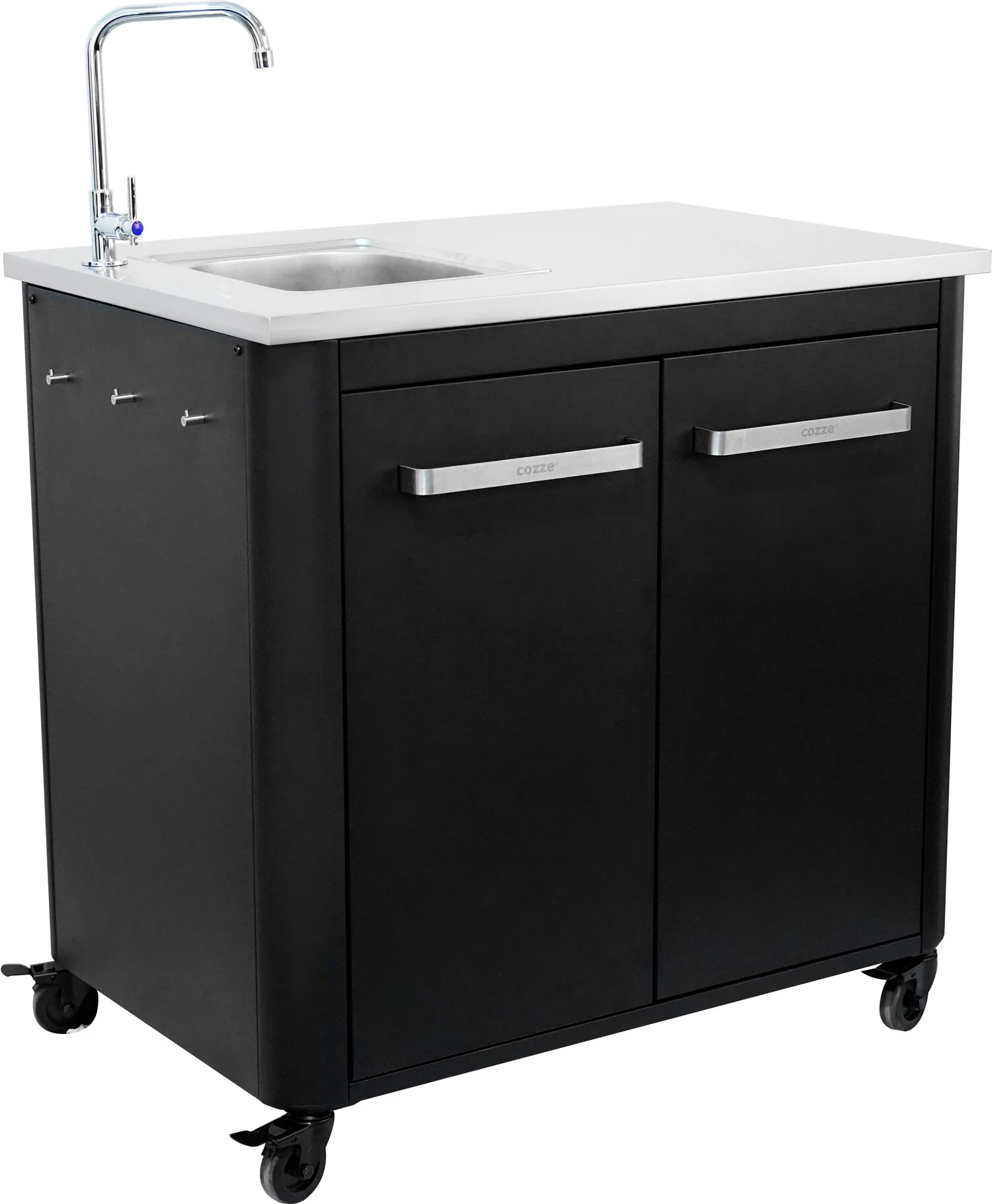 Cozze barbecue buitenkeuken spoelbank zwart 90 x 60 x 90 cm
