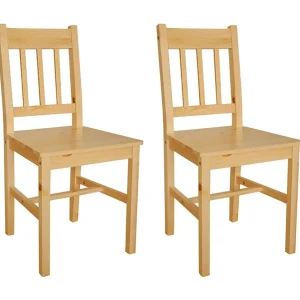 Eetkamerstoelen 2 st grenenhout Eetkamerstoelen 2 st grenenhout