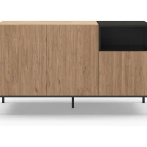Dressoir Cailin – 140x42x80cm – Zwart Dressoir Cailin – 140x42x80cm – Zwart