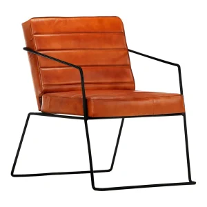 Fauteuil echt leer tan Fauteuil echt leer tan