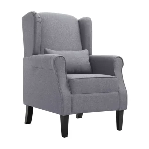 Fauteuil stof donkergrijs Fauteuil stof donkergrijs
