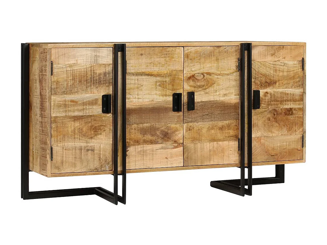 Dressoir 150x40x80 cm massief mangohout