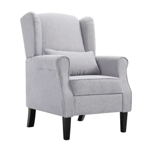 Fauteuil stof lichtgrijs Fauteuil stof lichtgrijs