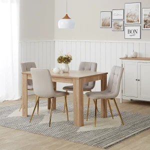 Eettafel 120x80x75 cm natuurlijk sonoma eiken Eettafel 120x80x75 cm natuurlijk sonoma eiken