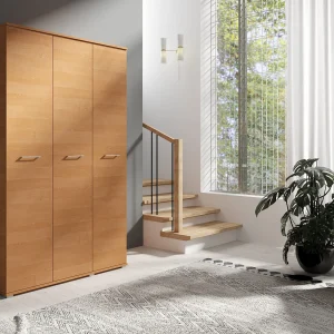 Drie-deurs opengaande kast 120 cm × 200 cm ELS | Planken + Kleerhangerstang Drie-deurs opengaande kast 120 cm × 200 cm ELS | Planken + Kleerhangerstang