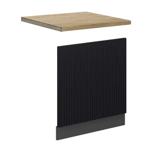 Frontpaneel zwart gestreept 60×1.6×67.4 fame-line Frontpaneel zwart gestreept 60×1.6×67.4 fame-line