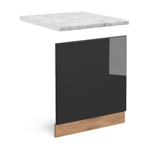 Frontpaneel antraciet hoogglans 60×1.6×57.2 r-line